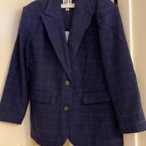 Future Collective Prep Check Blazer size Med